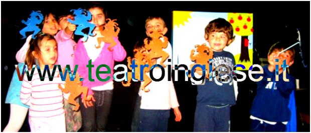 children and puppes teatro inglese